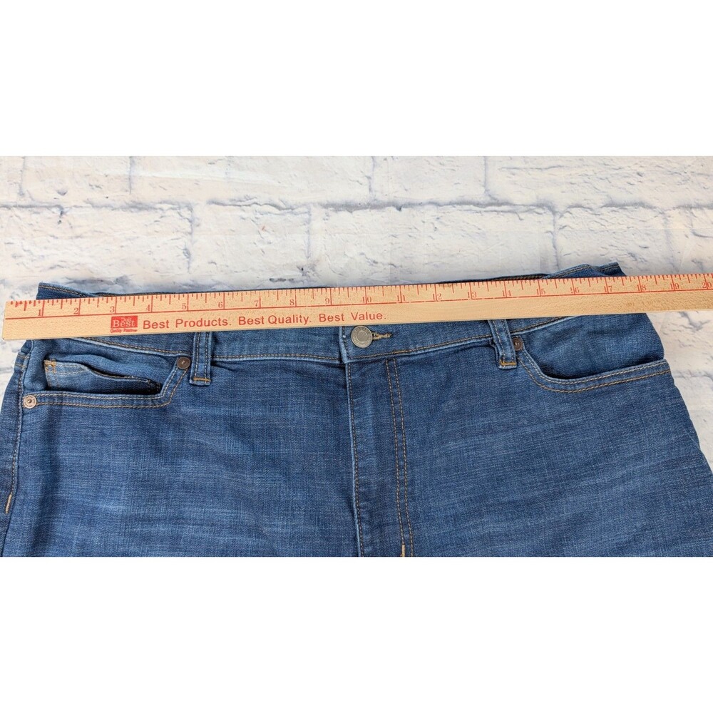 Lands End Jean Women’s 18 Blue High Waisted Wide Leg Denim Jean - Picture 6 of 6